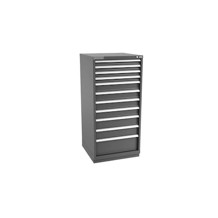 Champion Tool Storage Modular Drawer Cabinet, 11 Drawer, Dark Gray, Steel, 28 in W x 28-1/2 in D x 59-1/2 in H S27001101ILCFTB-DG